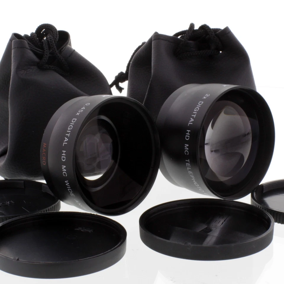 WIDE + TELE LENS Kit FOR Nikon D40 D50 D7100 D7300 D5300 D5100 18-55mm 55-200mm - Image 1 of 1