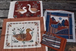 Brown Placemats and Pillows: House & Ducks - Picture 1 of 4