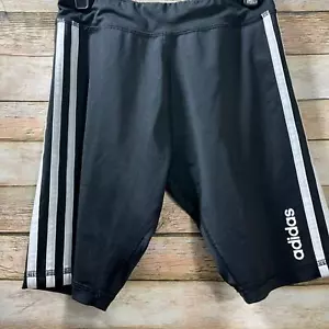 Adidas Kids Black Biker Shorts - Sz L/G (14) - Picture 1 of 5