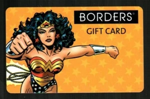BORDERS Wonder Woman, DC Comics ( 2002 ) Gift Card ( $0 ) - Picture 1 of 1