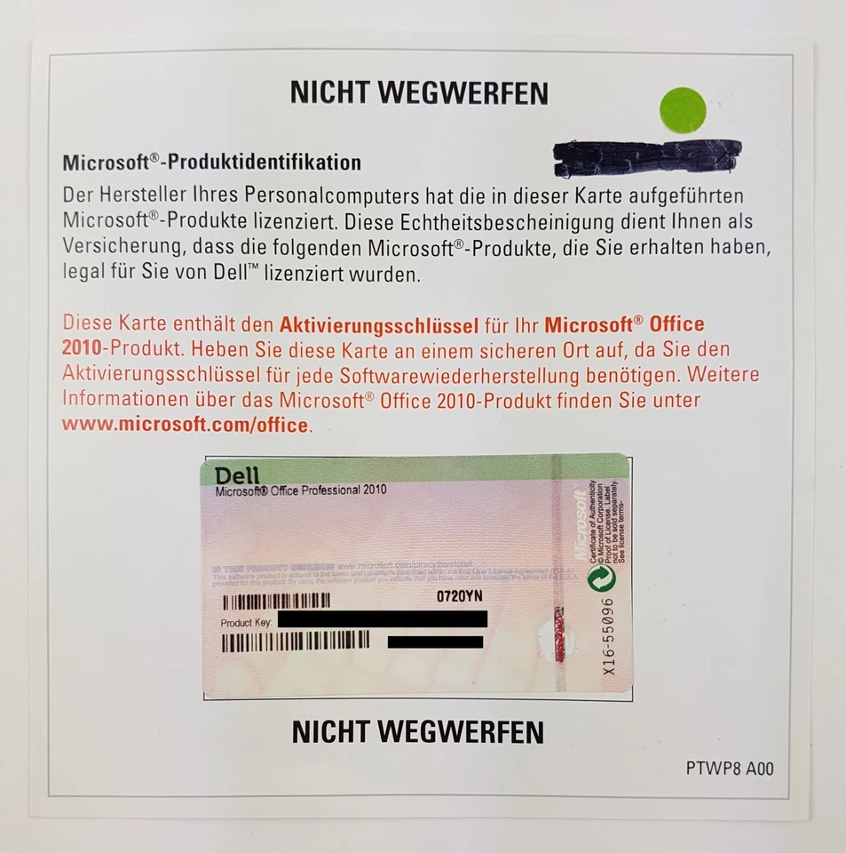 Microsoft Office 2010 Professional Pro PKC Deutsch OEM multilingual MUI Vollvers - Bild 1 von 1
