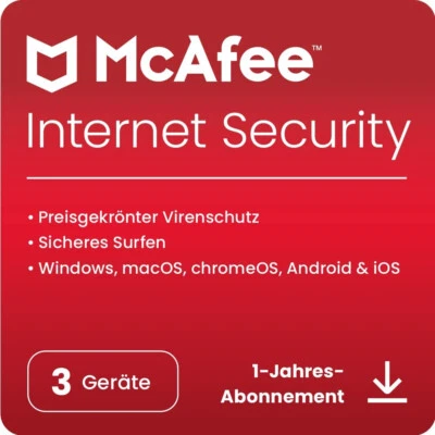 McAfee AntiVirus / Internet Security 2025 | 3 Geräte 1 Jahr ☀️☀ - Bild 1 von 3