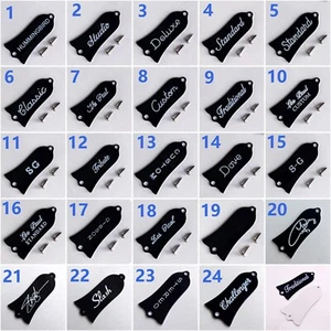Truss Rod Cover Plate Guitar Standard Parts 2 Ply Black for Gibson Cross Faith - Picture 1 of 48