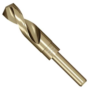 7/8 Inch Cobalt Drill Bit M35 High Speed Steel Reduced Shank for Metal Iron - Picture 1 of 8