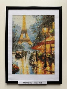 Completed Unframed Strolling Along the Eiffel Tower, Paris Diamond Painting - Picture 1 of 5