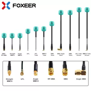 FOXEER FPV Antenna 5.8G 2.6dBi Omni Mini Antenna SMA UFL per RC FPV Racing Drone - Foto 1 di 34