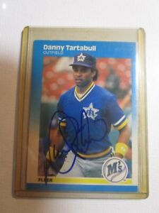 SIGNED AUTOGRAPHED 1987 Fleer Baseball Danny Tartabull #598 Mariners