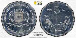 1976 Somalia FAO 5 Senti PCGS SP67 Kings Norton Mint Specimen - Picture 1 of 1