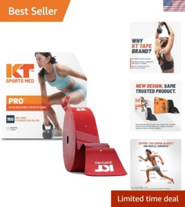 Pro Synthetic Kinesiology Athletic Tape, 150 Count, 10” Precut Strips - Picture 1 of 7