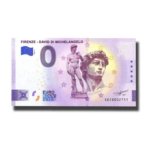 Billete de 0 euros recuerdo Florencia David Di Michelangelo Italia SECS 2023-3 - Imagen 1 de 4
