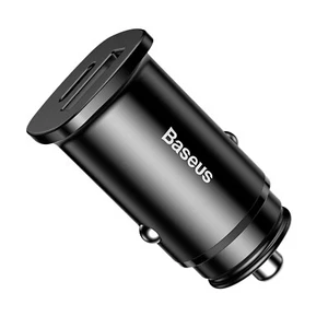 Cigarette Lighter Charger 5A Quick Charge USB / USB Type C Black - Baseus - Picture 1 of 5