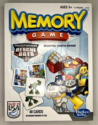 Hasbro Memory Game 2013 Transformers Rescue Bots Heroes Picture Matching Ages 3+ - Image 1 of 4