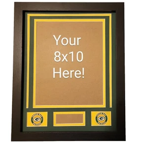 GREEN BAY PACKERS New 11x14 Custom Frame Kit For 8x10 Photo LOVE FARVE RODGERS - Picture 1 of 3