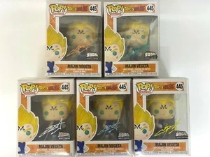 Funko Pop Dragon Ball Z Majin Vegeta #445 Set Autograph Signed Over9000.com 🚚✅ - Picture 1 of 2
