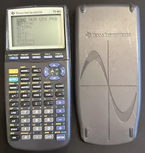 Calcolatrice grafica TEXAS Instruments TI-83 con cover TESTATA E FUNZIONANTE - Foto 1 di 6