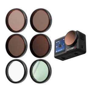 Snap On ND Filter Set UV CPL Lens Filter HD Optical Glass for DJI Action5Pro/4/3 - Picture 1 of 20