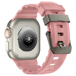 For Apple Watch Series Ultra 2 10 9 8 7 6 iWatch 49mm Silicone Sport Band Strap - Picture 1 of 69