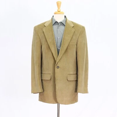 Chaqueta Blazer Abrigo Deportivo Lands' End 42L Beige Sólido 2B Pana Foto 1 de 4