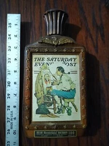 Beam Bicentennial Bourbon Flasche Norman Rockwell Saturday Evening Post 1976 - Bild 1 von 3
