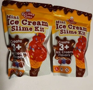 Slime Chef Mini Ice Cream Slime Kit New Lot Of 2 - Picture 1 of 6