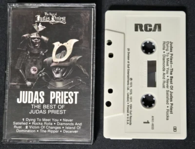 JUDAS PRIEST - THE BEST OF JUDAS PRIEST - CASSETTE TAPE - GLENN TIPTON KK DOWING - Image 1 of 2