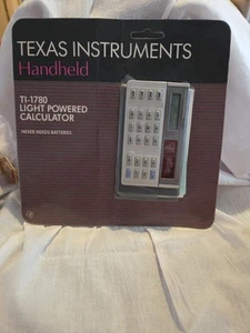 Vintage Texas Instruments TI-1780 Light Powered Calculator New In Package 1983 - Picture 1 of 5