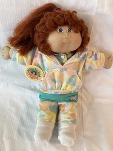 Vintage 1986 Cabbage Patch Kids Red Cornsilk Doll CPK Fully Outfitted Original - Picture 1 of 20