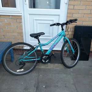 Apollo Kinx Girls Bike 24" – 6 Speed Turquoise Mountain Bicycle – Used Cond. - Picture 1 of 23