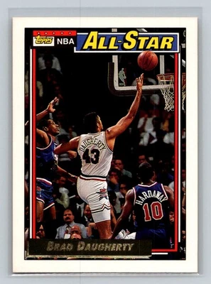 1992-93 Topps Gold All-Star #116 Brad Daugherty Cleveland Cavaliers Foto 1 de 2