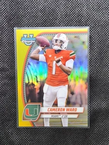 2024 Bowman U Chrome Cam Ward RC Yellow Refractor /75 #38 - Picture 1 of 2