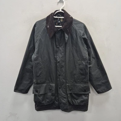 Abrigo Chaqueta de Campo Barbour Clásico Beaufort Cera Impermeable Verde Salvia Talla C 36 Foto 1 de 4