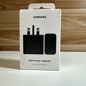 Genuine Samsung 25W Type C USB Wall Charger Plug Socket 3 Pin UK Power Adapter - Picture 1 of 1
