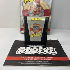 Popeye Video game Atari 2600 Parker Bros Boxed with instructions Tested - Picture 1 of 9