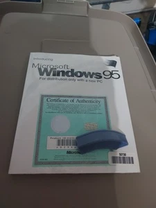 Introducing Windows 95 Certificate of Authenticity COA Manual - NO CD-ROM - Photo 1/3