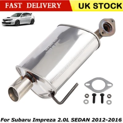 Rear Exhaust Muffler For Subaru Impreza 2.0L SEDAN 2012 2013 2014 2015 2016 EPA - Image 1 of 4
