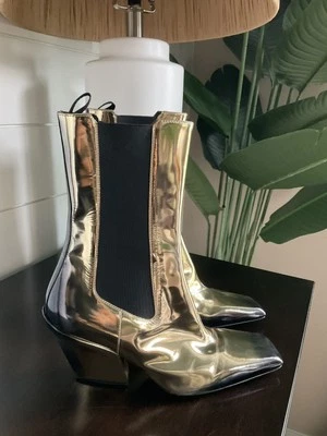 Botines PRADA Calzature Donna Metálicos Ombré Talla EU 37.5 US 7.5 $1650 Foto 1 de 4