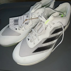 New Adidas Adizero Women's 10 Softball Metal Cleats IF3361 White - Picture 1 of 8