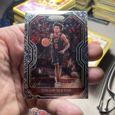 2020-21 Panini Prizm Fast Break Collin Sexton Disco Prizm Cleveland Cavaliers - Image 1 of 2