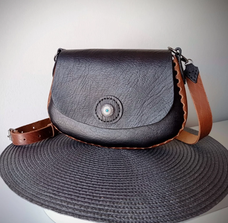 Handtasche Damen - Crossbody Bag - Exklusiv - Handmade in Spain - Echt Leder - Bild 1 von 4