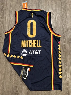Kelsey Mitchell Indiana Fever Autograph Signed Jersey! Psa Coa  - Image 1 of 3
