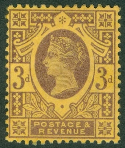 SG 204 3d purple/orange. Mounted mint CAT £800 - Picture 1 of 1