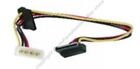 Lot10 10"4pin Molex 2/Dual RIGHT ANGLE SATA Female Power Y adapter Cable/Cord SH