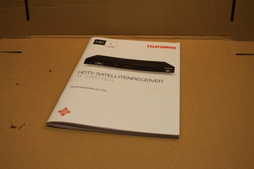 F/K 8773 Bedienungsanleitung für Telefunken Sat Receiver TF 5000 HD - Bild 1 von 1