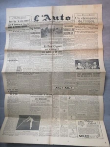 sympa ancien rare journaux / magazine l'auto sport 06 / 11 / 1942 (  l'équipe ) - Picture 1 of 1