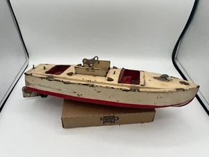 Lionel Craft 1930 cuerda de acero prensado no. 43 Pleasure Boat con llave - 17" de largo - Imagen 1 de 15