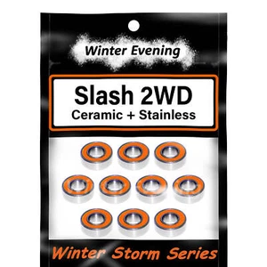 Ceramic + Traxxas 1/10 2wd Hubs - Slash, Rustler 5x11x4 mm (10 Pcs Bearings Kit) - Picture 1 of 3
