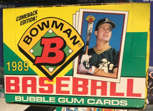 1989 Bowman Baseball Wax Box - Unopened (1-ct)   QtyDiscto10%