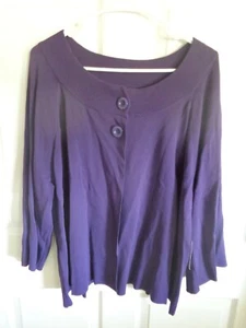 Neu mit Etikett - Cable & Gauge - Damen - vorne offen - lila Jacke - Größe 2X - Bild 1 von 1