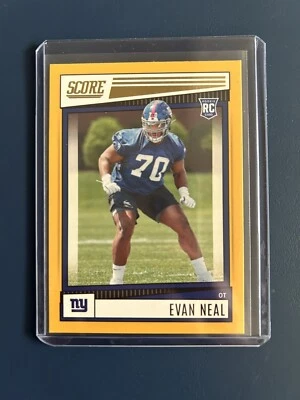 2022 Score #320 Evan Neal Yellow New York Giants Football - Image 1 of 2