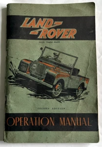 Land Rover Operation Manual 1951 Second Edition 112 Pages TP/131/B Part #3909 - Picture 1 of 5